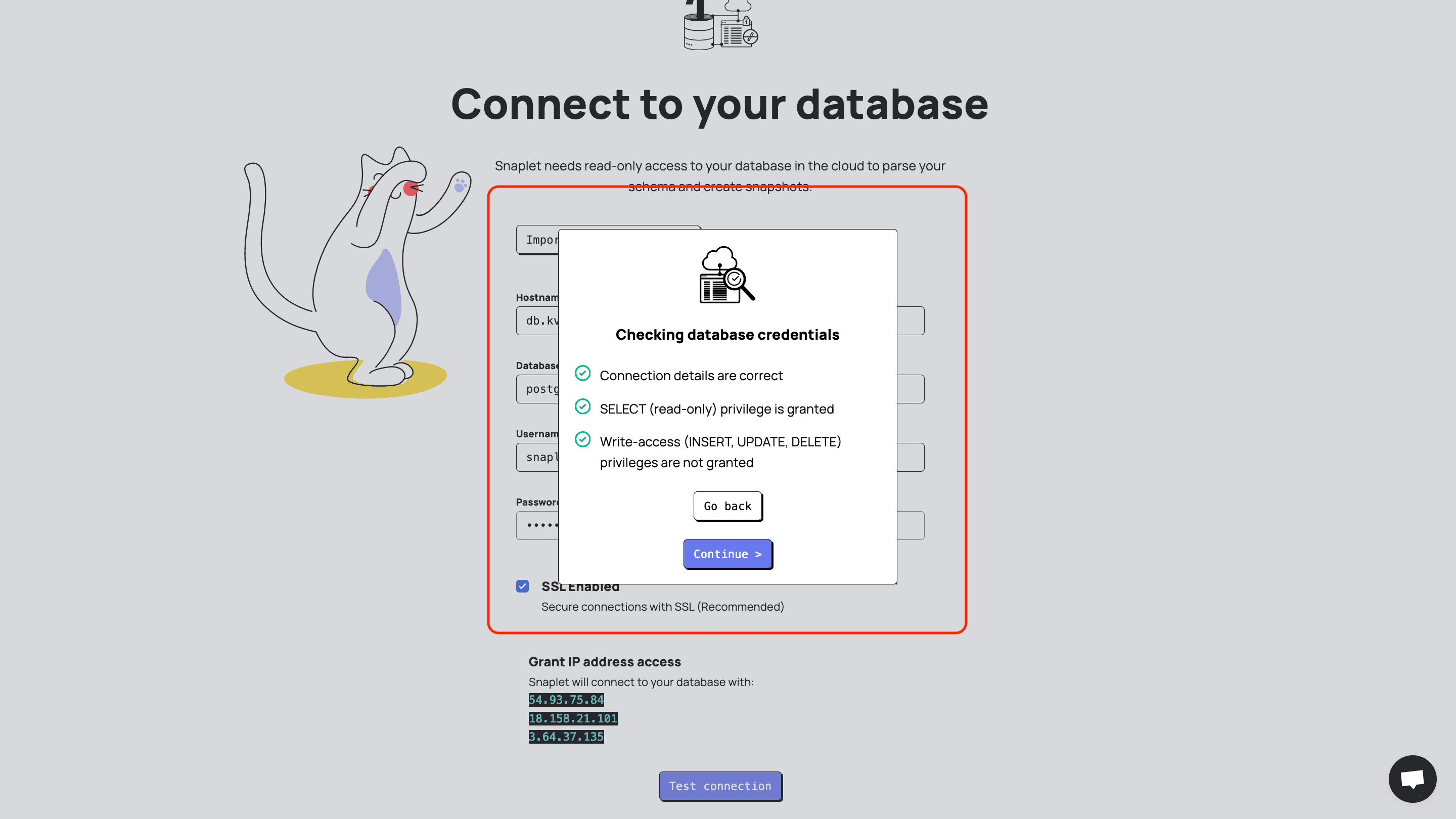 checking-database-credentials